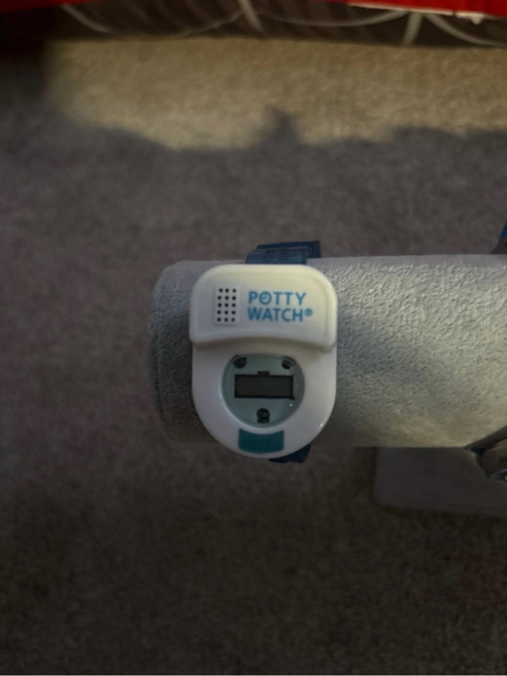 Potty Watch Kids Potty Training Timer Wristband in White and Teal